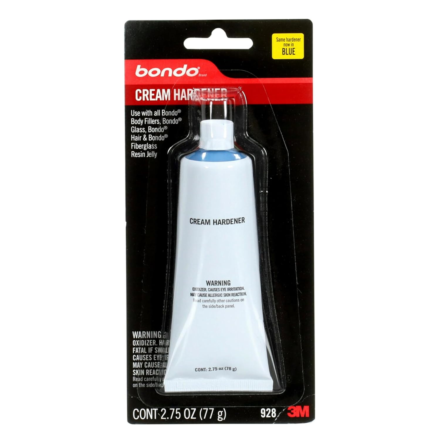 Cream Hardener for Automotive Body Filler – 2.75 oz Tube