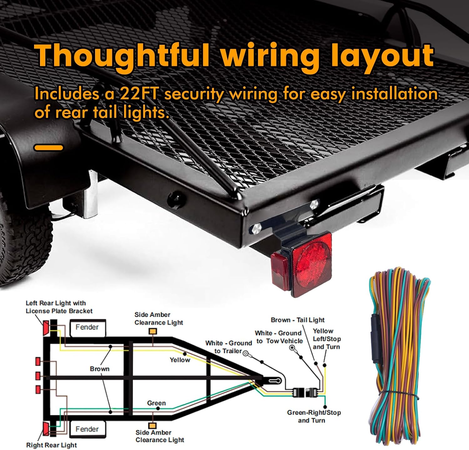 12V LED Waterproof Submersible Trailer Light Kit
