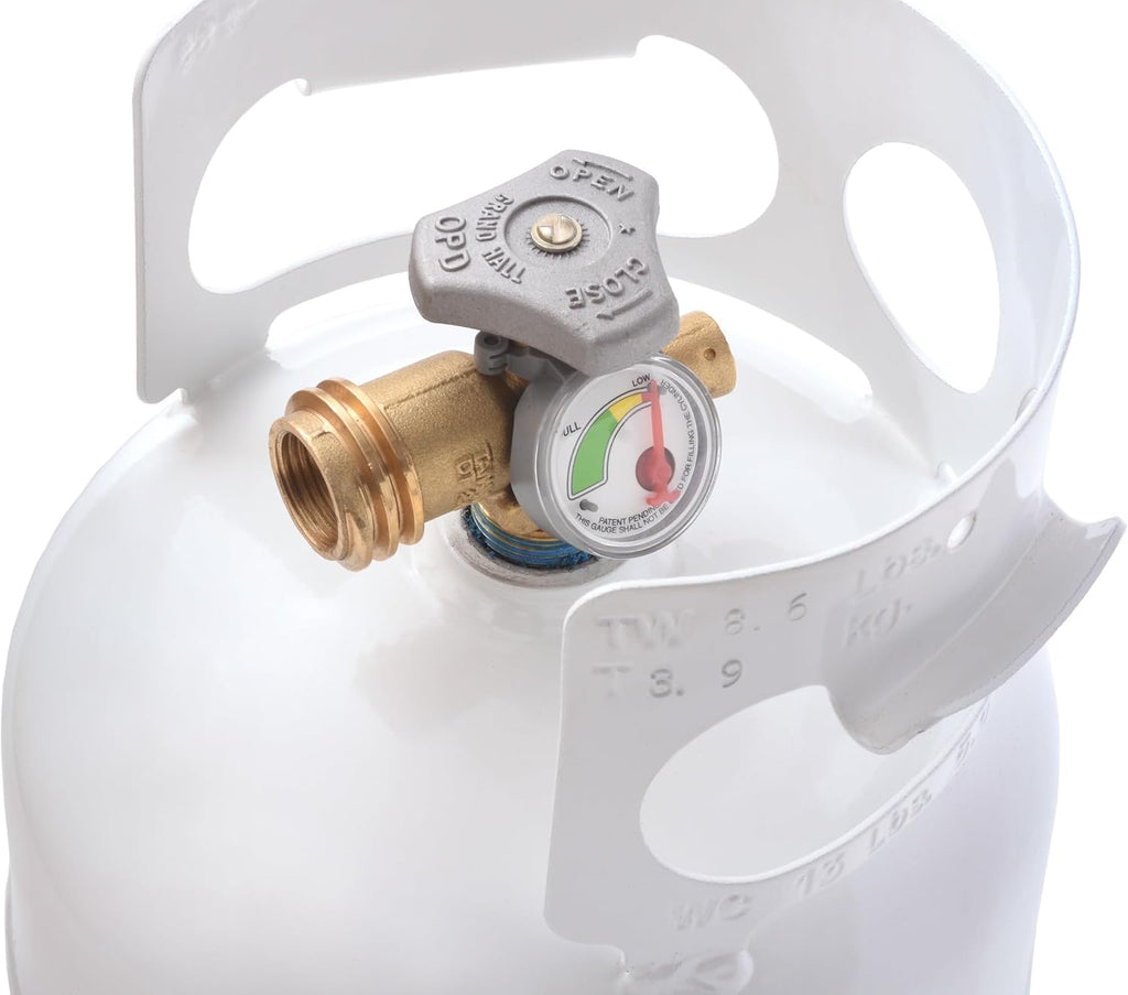 5 lb Steel Propane Tank with Built-In Gauge