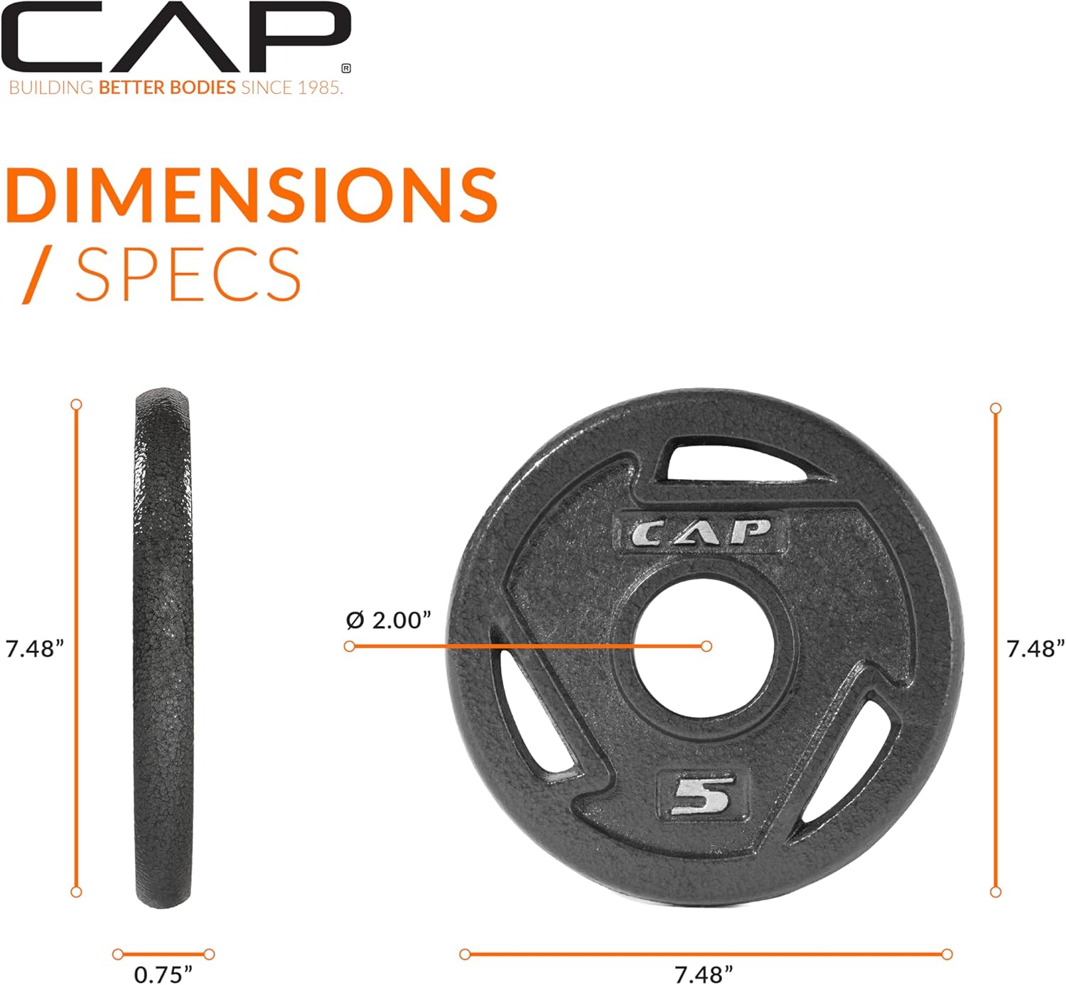 CAP Barbell 2-Inch Olympic Weight Plate – Multiple Options