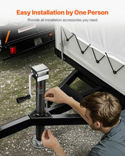 VEVOR 5,000 Lbs A-Frame Trailer Jack – 15" Travel with Drop Leg