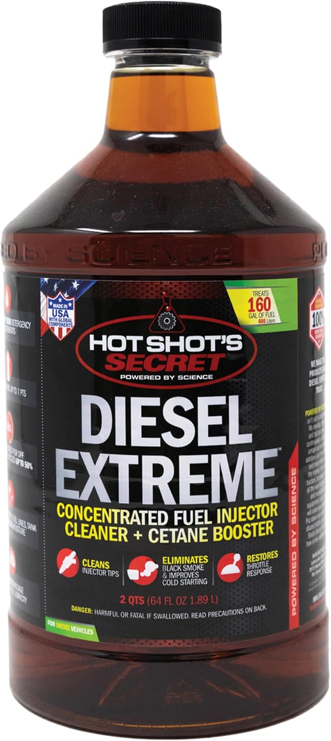 Hot Shot’s Secret Diesel Extreme Fuel Additive – 64 Oz, Treats 160 Gallons