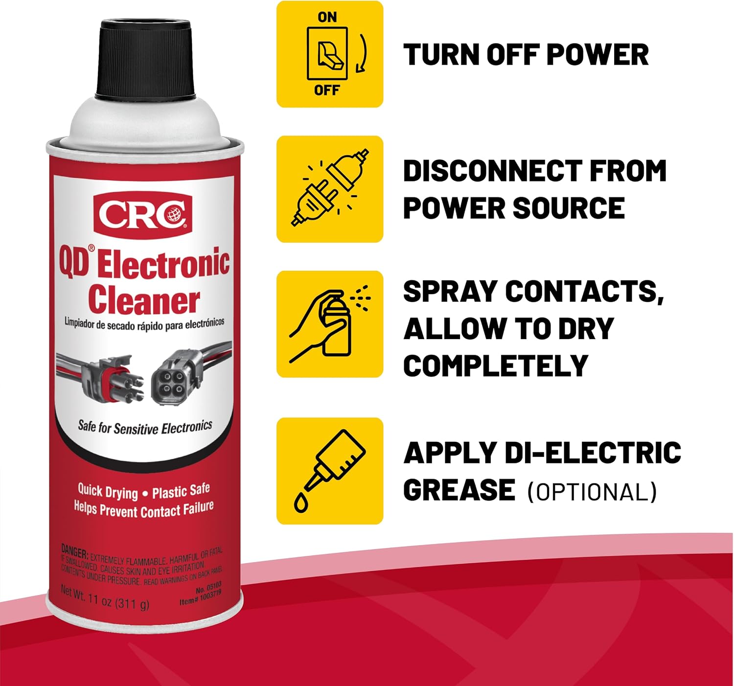CRC QD Electronic Cleaner 05103 – 11 Oz