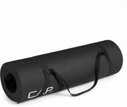 High-Density Exercise Yoga Mat with Carrying Strap