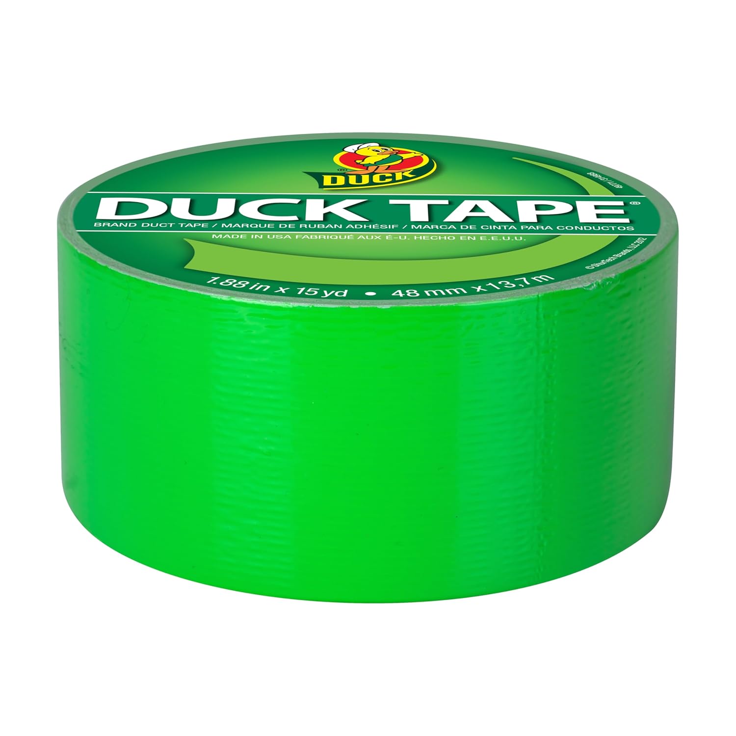 Neon Lime Green Duct Tape, 1.88" x 15 Yards