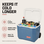 Xtreme Rolling Cooler with Heavy-Duty Wheels