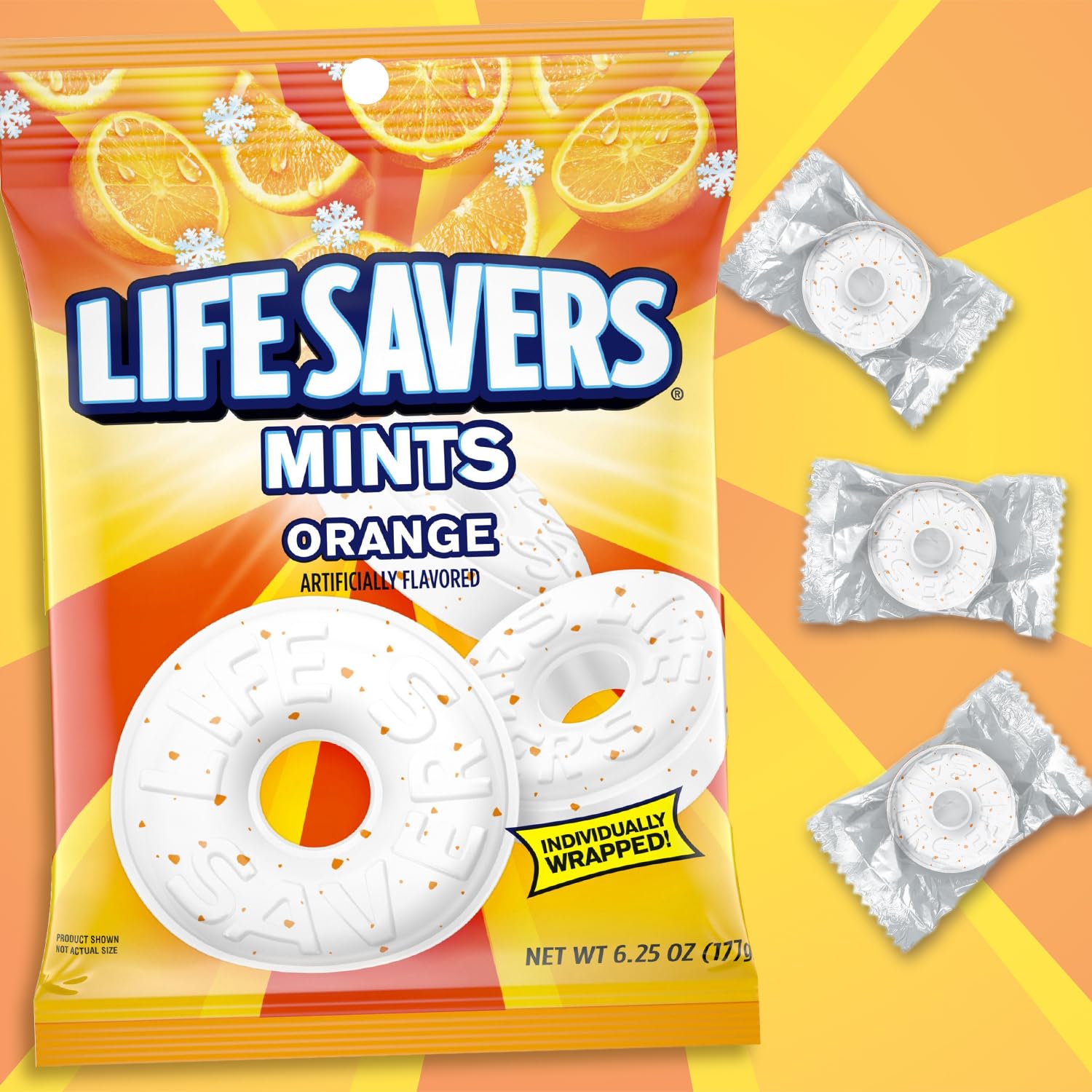 Orange Hard Mint Candy