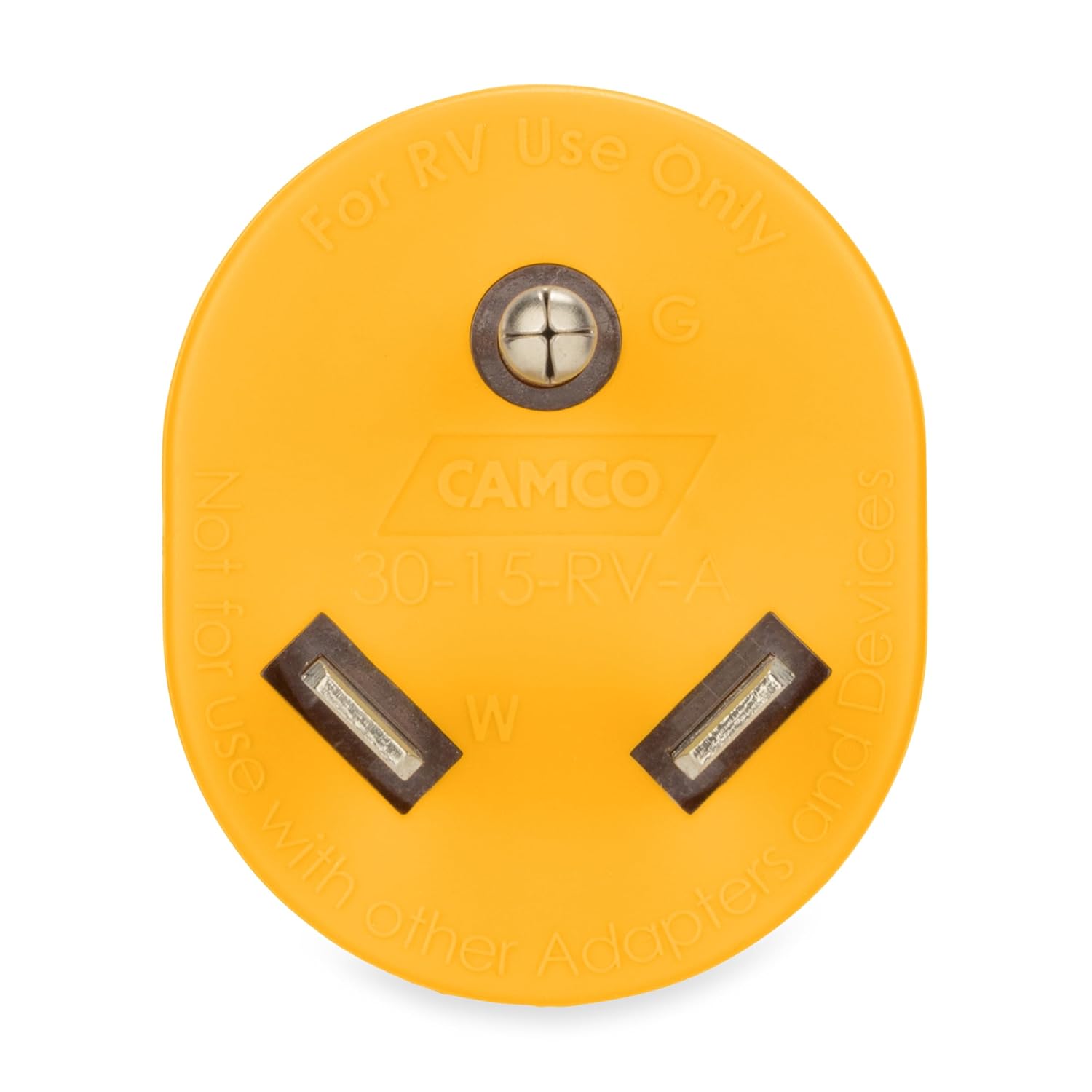 30-Amp Male to 15-Amp Female RV Electrical Adapter – 125V