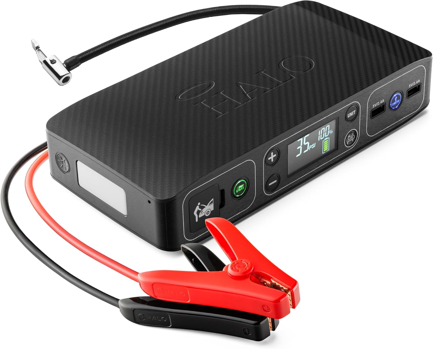 HALO Bolt Air 58830 Portable Jump Starter & Air Compressor
