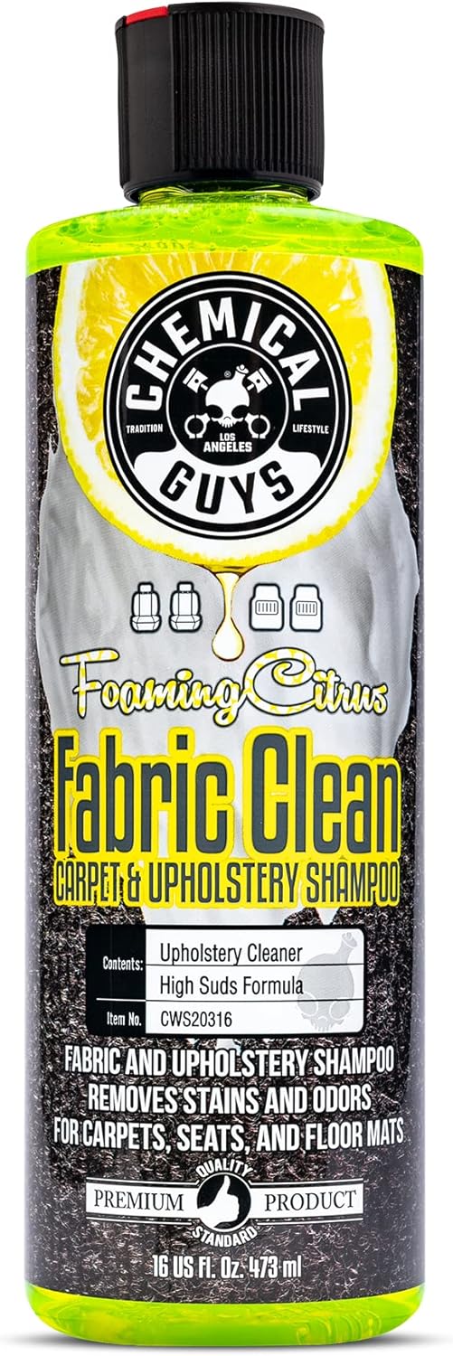 Chemical Guys Foaming Citrus Fabric & Carpet Cleaner – 16 Oz