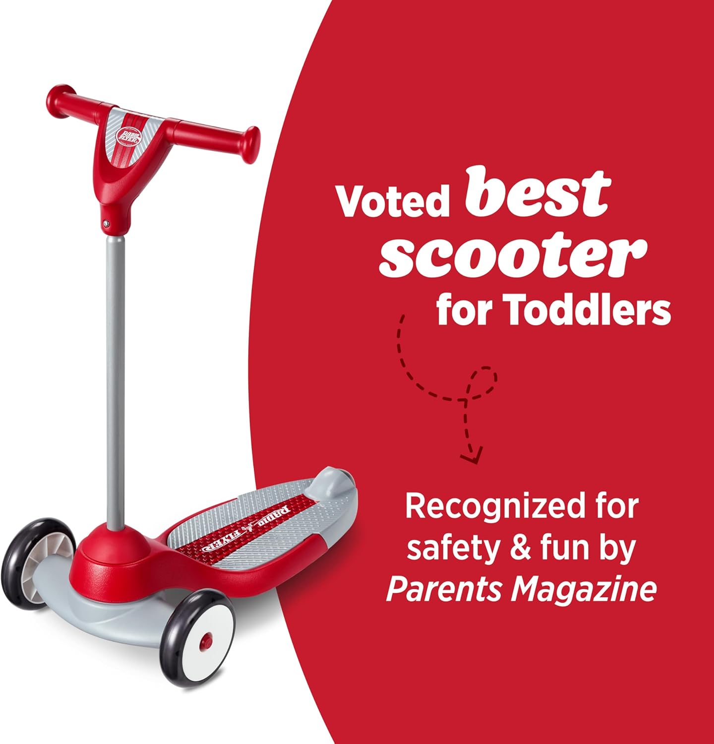 Kids 3-Wheel Scooter with Extra-Wide Base