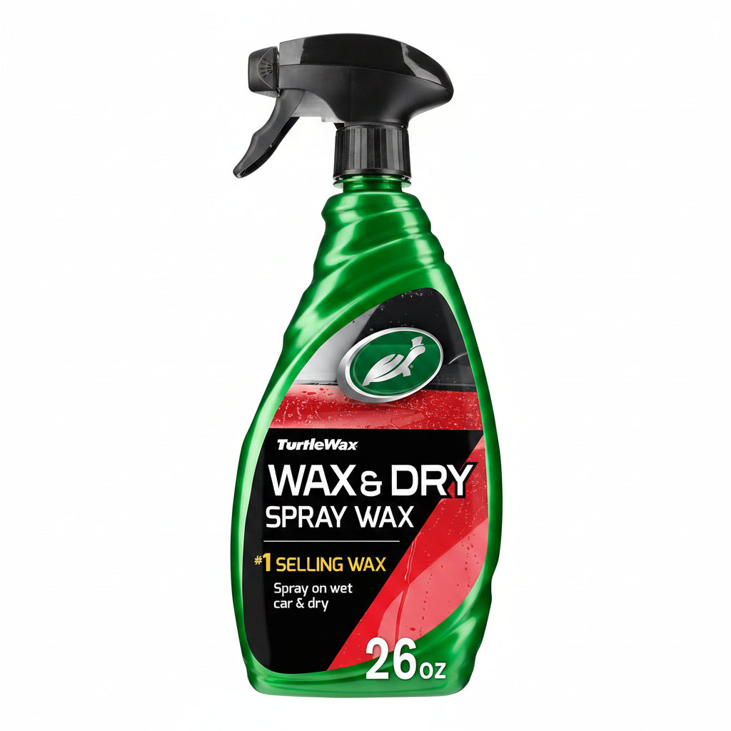 High-Gloss Wax & Dry Spray Car Wax – 26 oz