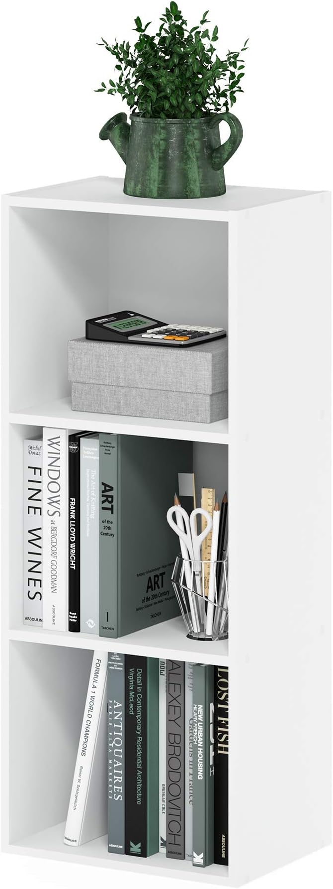 Three Cube Open Shelf Bookcase