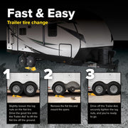 5.5-Inch Tandem Trailer Tire Change Ramp