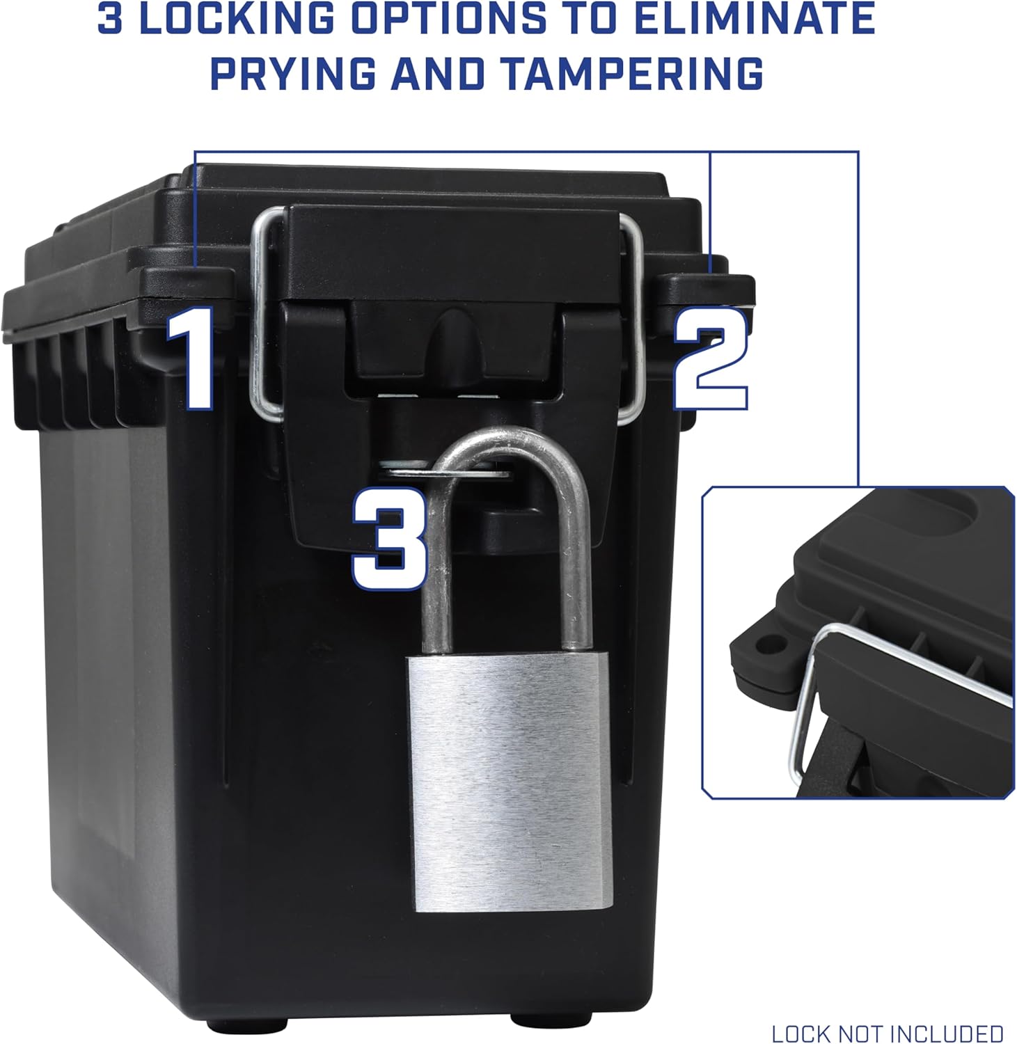 Lockable Water-Resistant Storage Box
