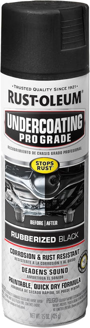 Professional-Grade Rubberized Black Undercoating Spray