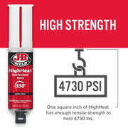 High Heat Epoxy Syringe, Dark Gray