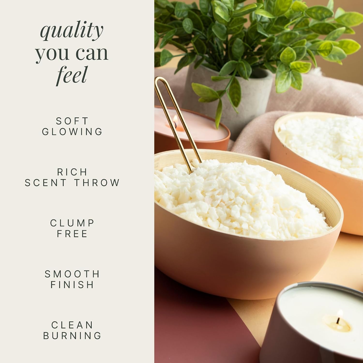Natural Soy Wax Flakes for Candle Making – 10 lb