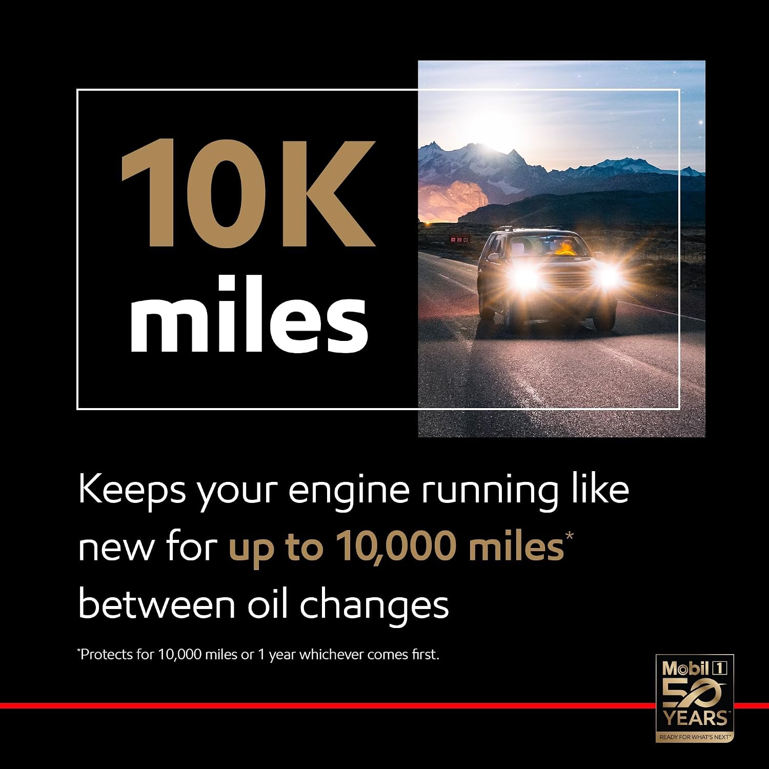 Mobil 1 High Mileage Full Synthetic 5W-30 Motor Oil – 5 Qt