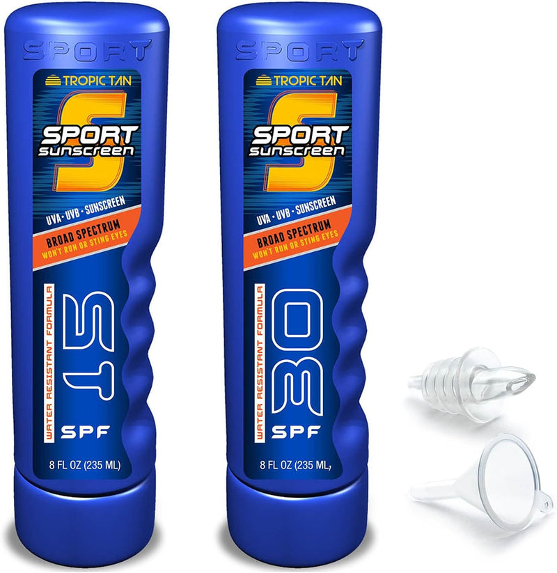 Sunscreen Bottle Travel Flask Set (2-Pack)