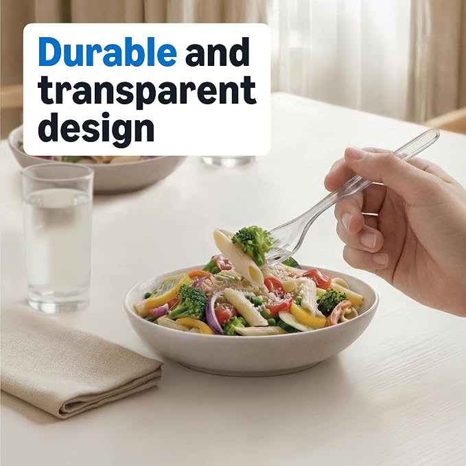 Clear Plastic Forks 100 Count