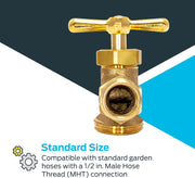 1/2 Inch Brass Irrigation Hose Bibb