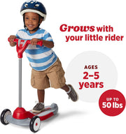 Kids 3-Wheel Scooter with Extra-Wide Base