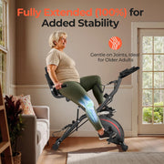 5-in-1 Folding Stationary Exercise Bike