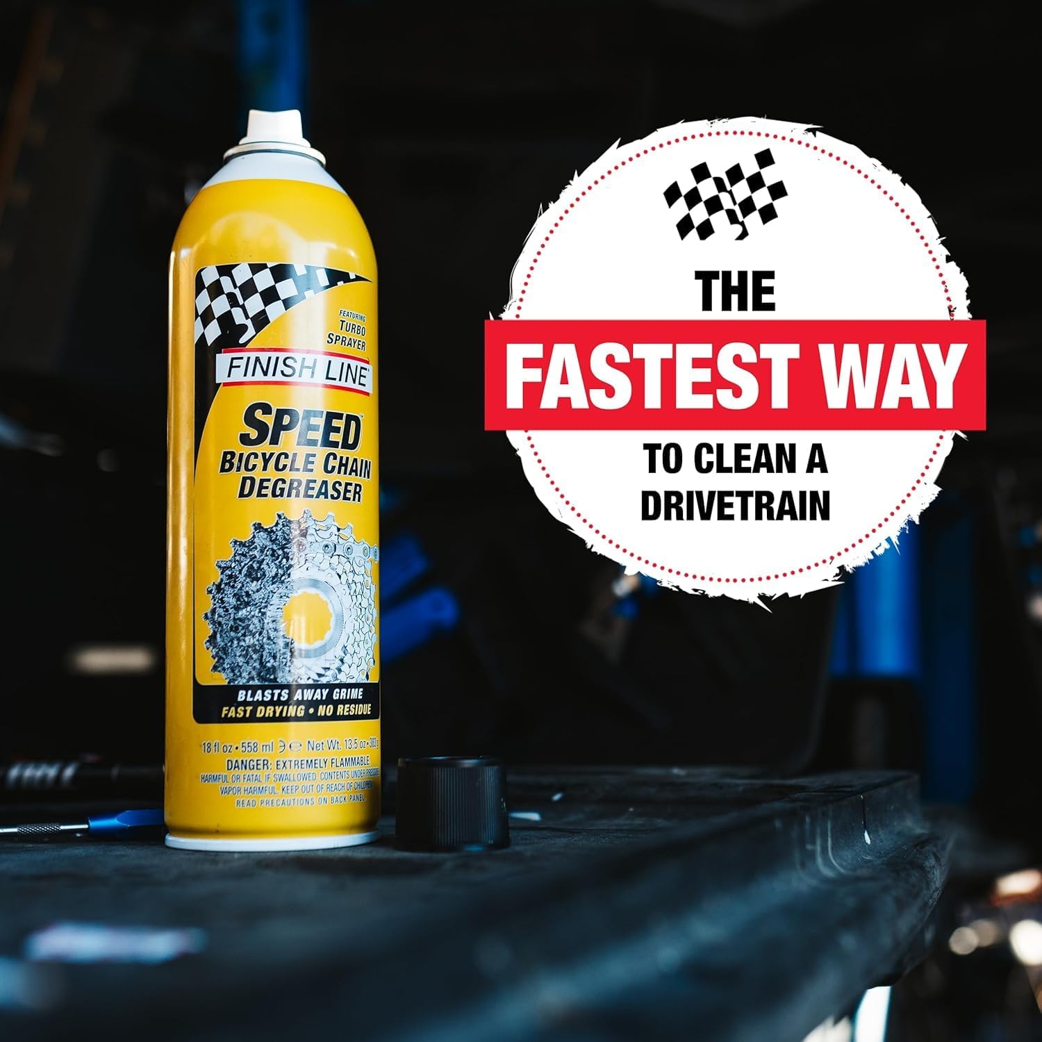 Bike Chain & Drivetrain Degreaser Spray – 18 oz