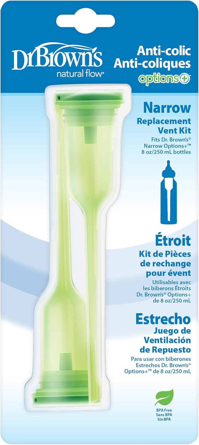 Narrow Baby Bottle Replacement Vent Kit – 2 Pack