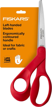 8-Inch Left-Handed Precision Scissors – Red