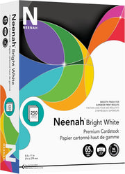 Bright White Cardstock – 8.5 x 11, 250 Sheets
