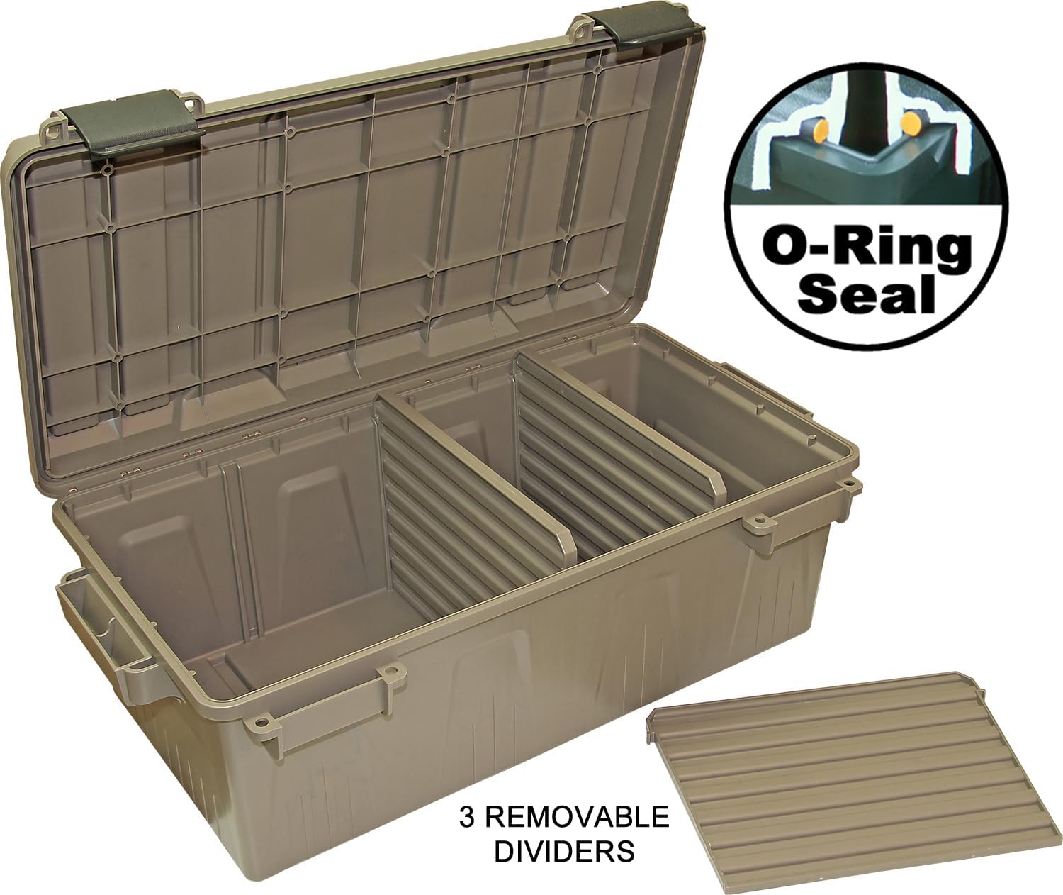 Water-Resistant Divided Utility Storage Crate