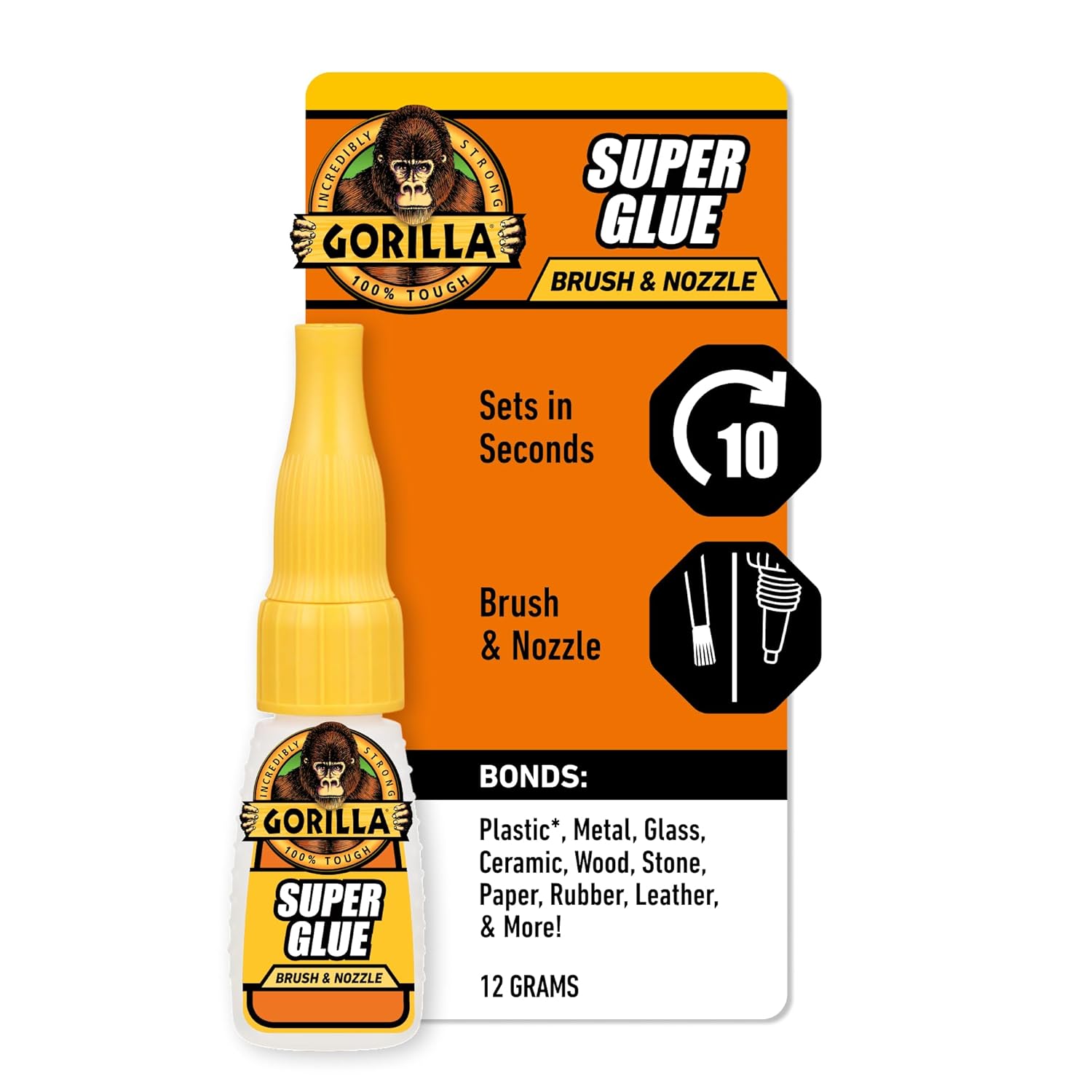 Clear Super Glue with Brush Applicator