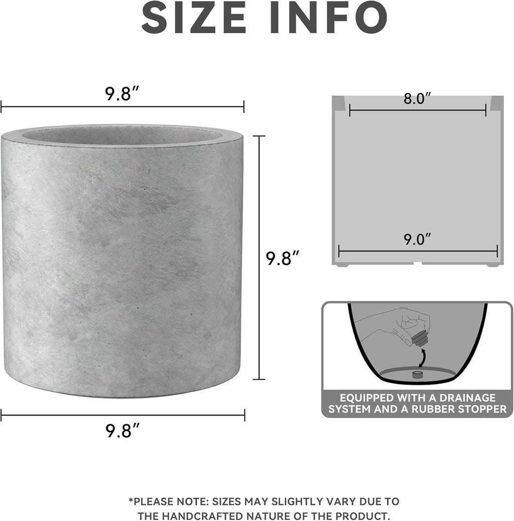 Weathered Cylinder Planter