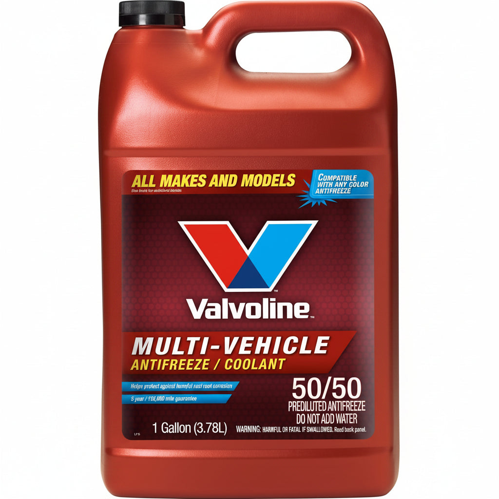 Multi-Vehicle 50/50 Ready-to-Use Antifreeze Coolant – 1 Gallon