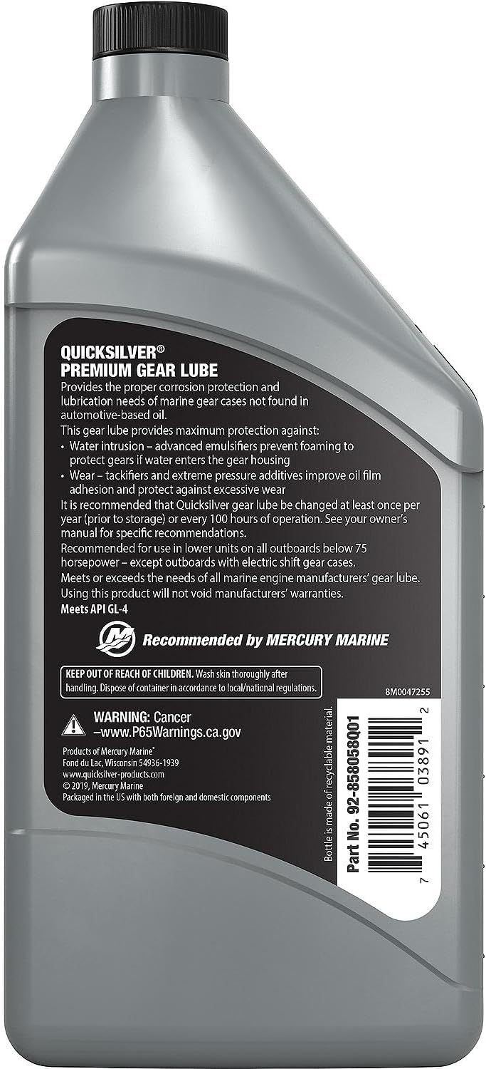 SAE 80W-90 Premium Marine Gear Lubricant – 32 oz