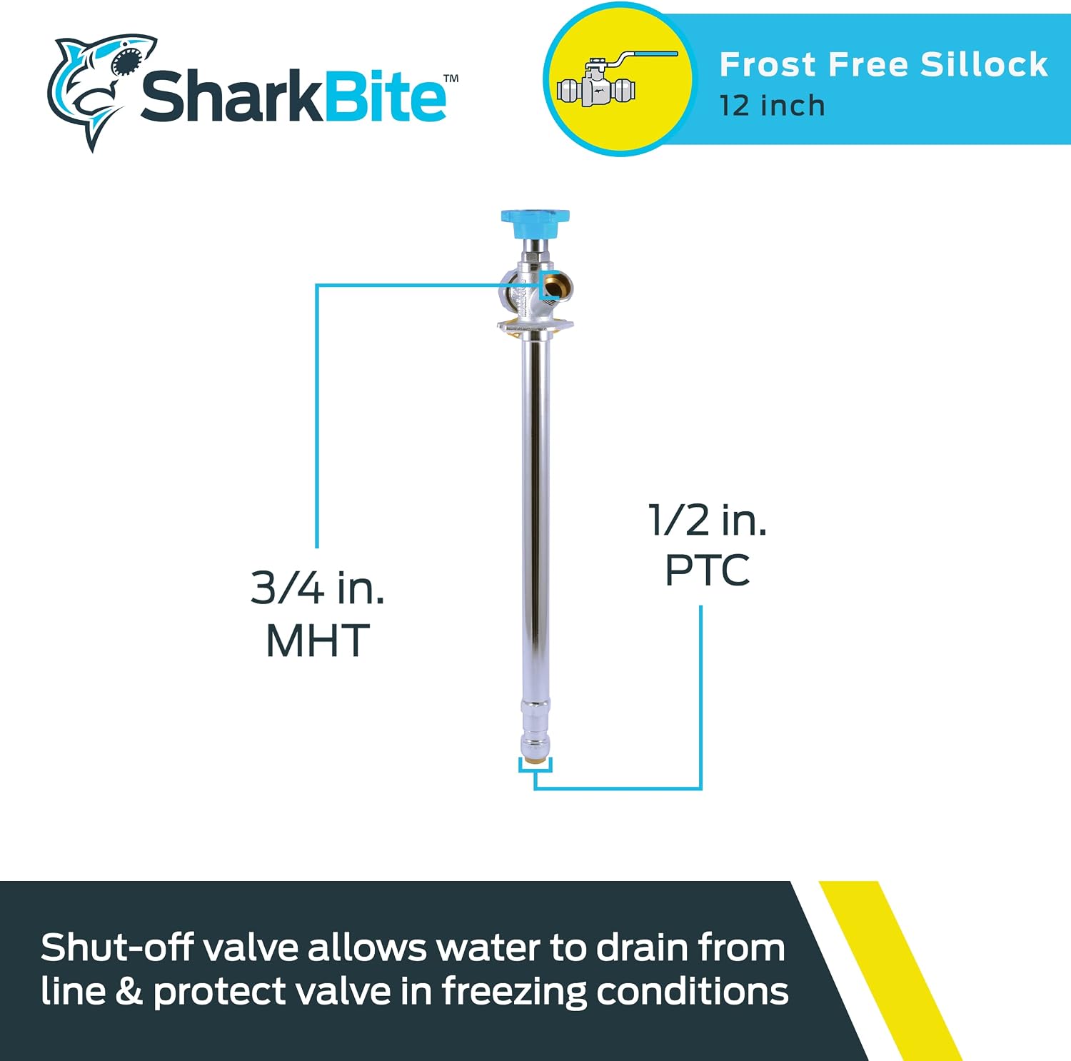 12 Inch Frost Free Sillcock Valve
