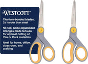 8-Inch Titanium Multipurpose Scissors – 2 Pack