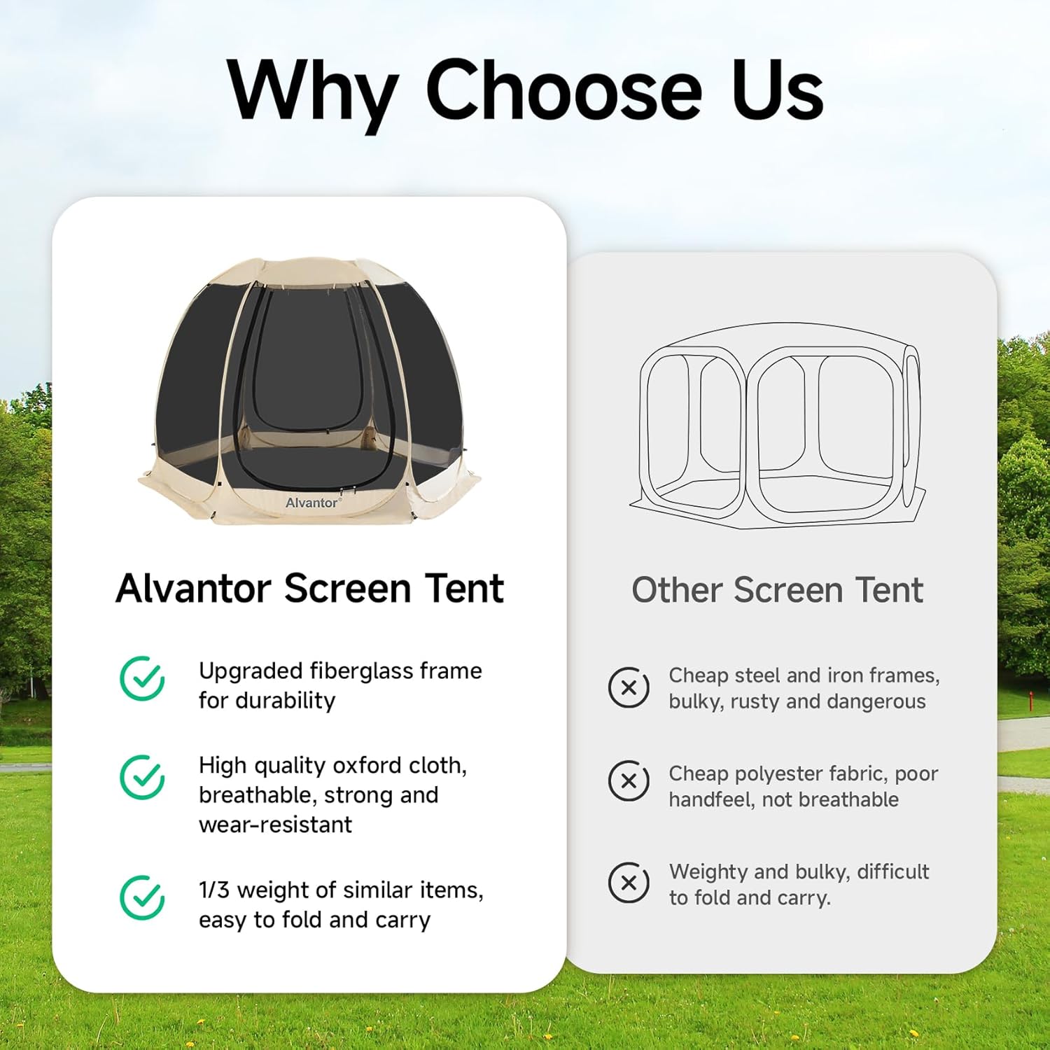 Alvantor Pop Up Screen House Tent