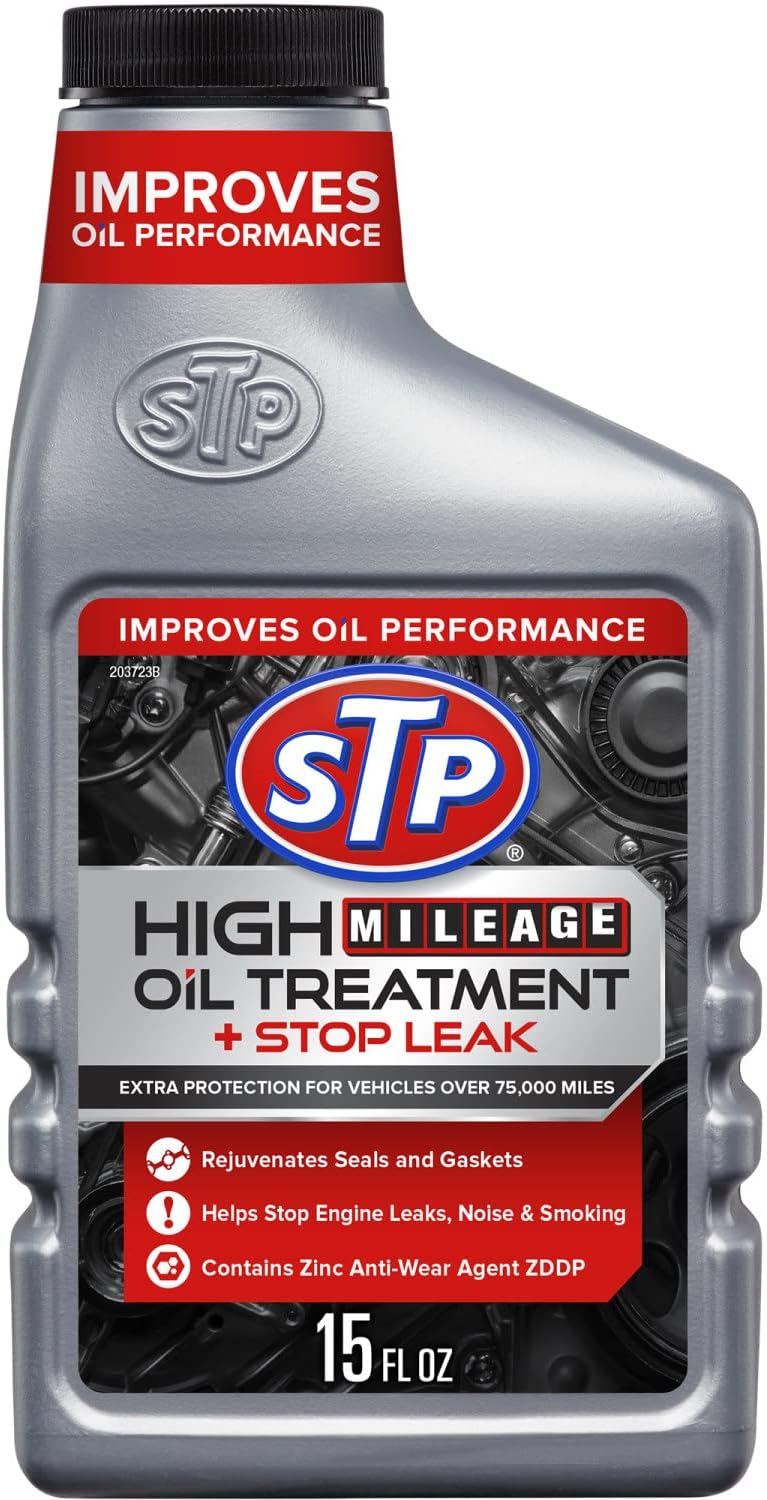 High-Mileage Engine Oil Treatment & Stop Leak – 15 fl oz