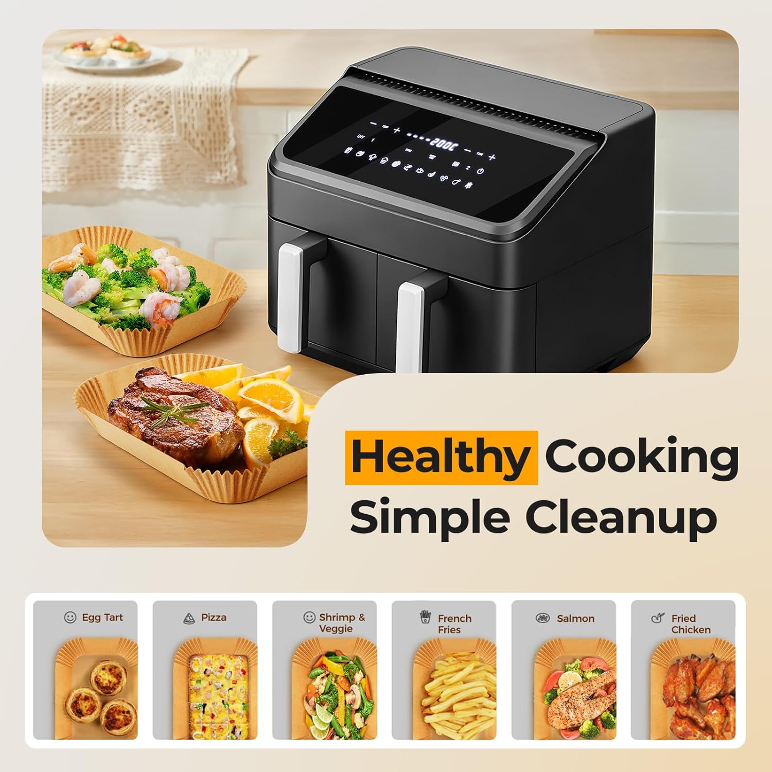 Rectangle Air Fryer Liners