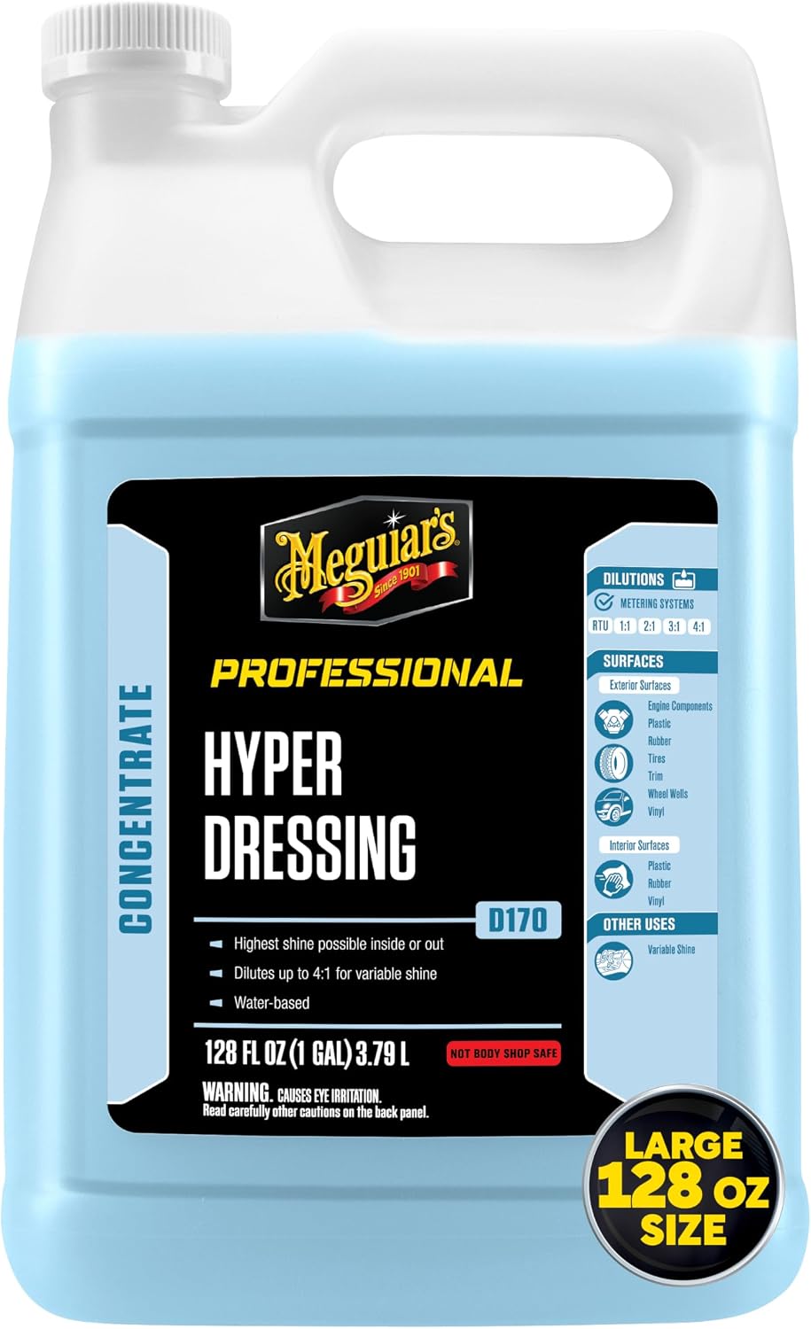 Concentrated High-Gloss Tire, Trim & Vinyl Dressing – 1 Gallon