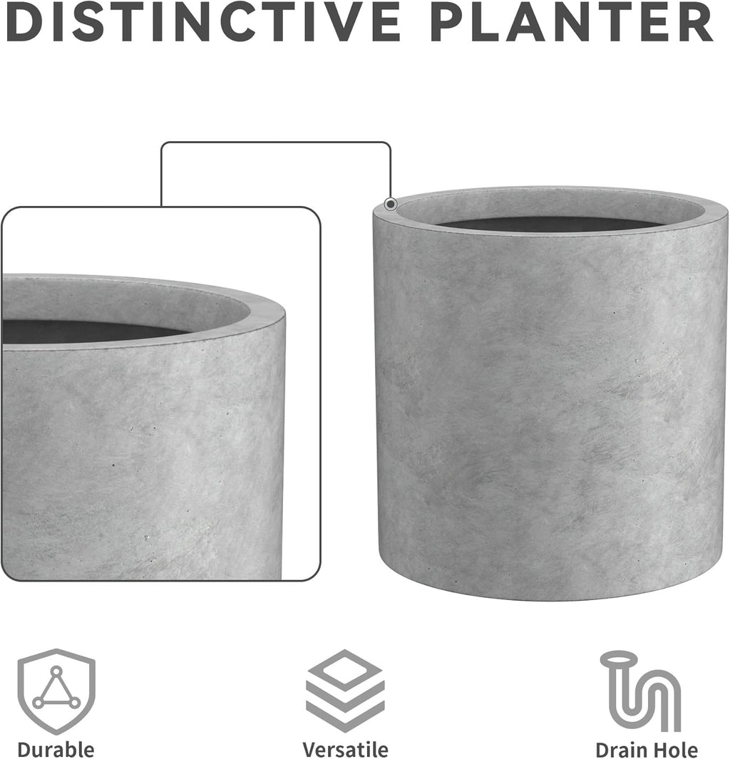 Weathered Cylinder Planter