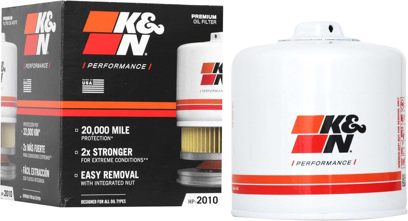 High-Performance Engine Oil Filter with Wrench-Off Nut