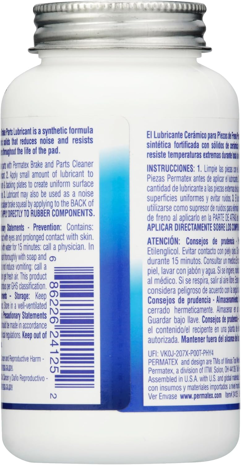 Permatex 24125 Ceramic Extreme Brake Parts Lubricant – 8 Oz