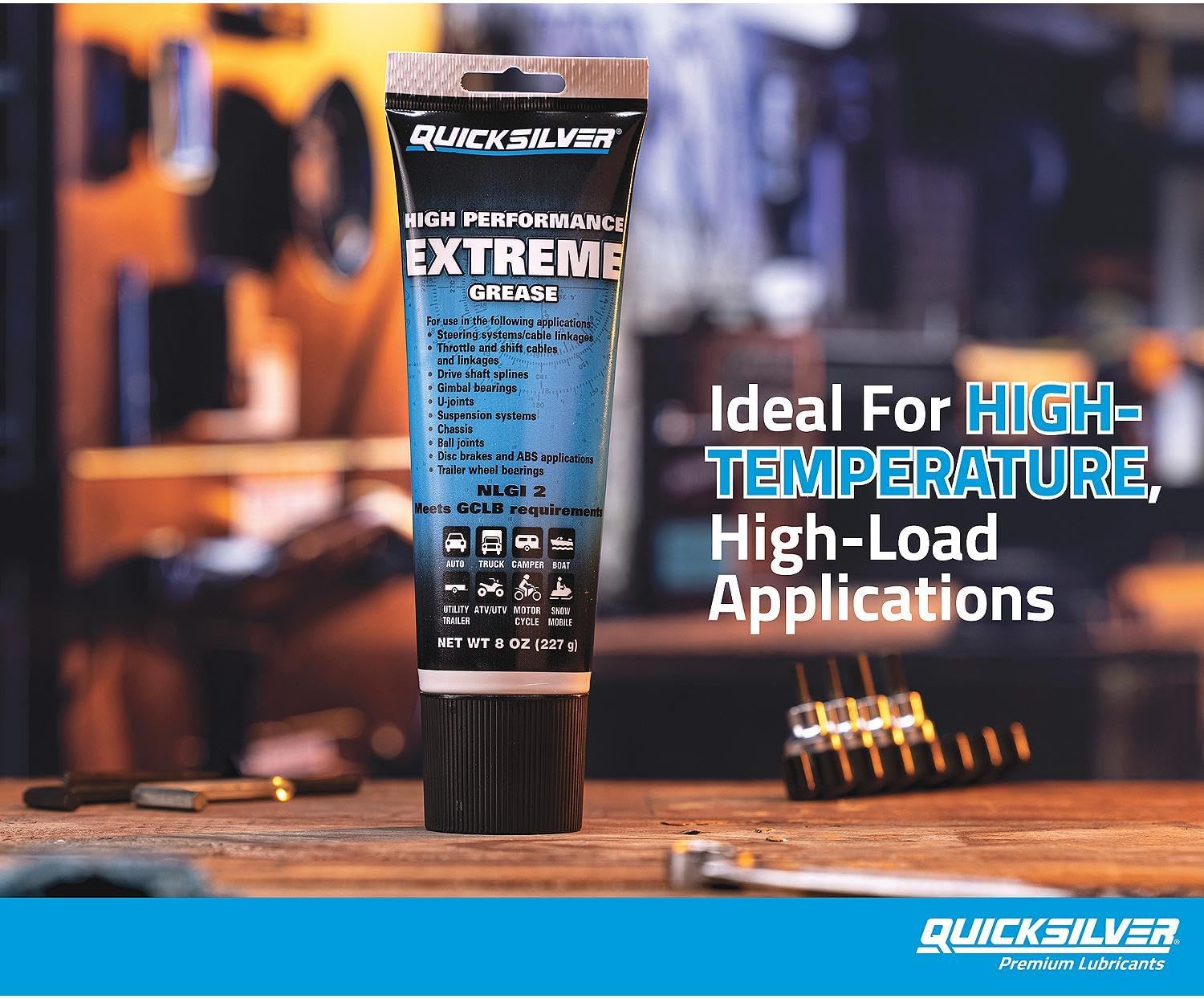 Quicksilver High Performance Extreme NLGI 2 Marine Grease – 8 Oz