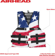 USCG Approved Open-Side Life Jacket for Adults & Kids