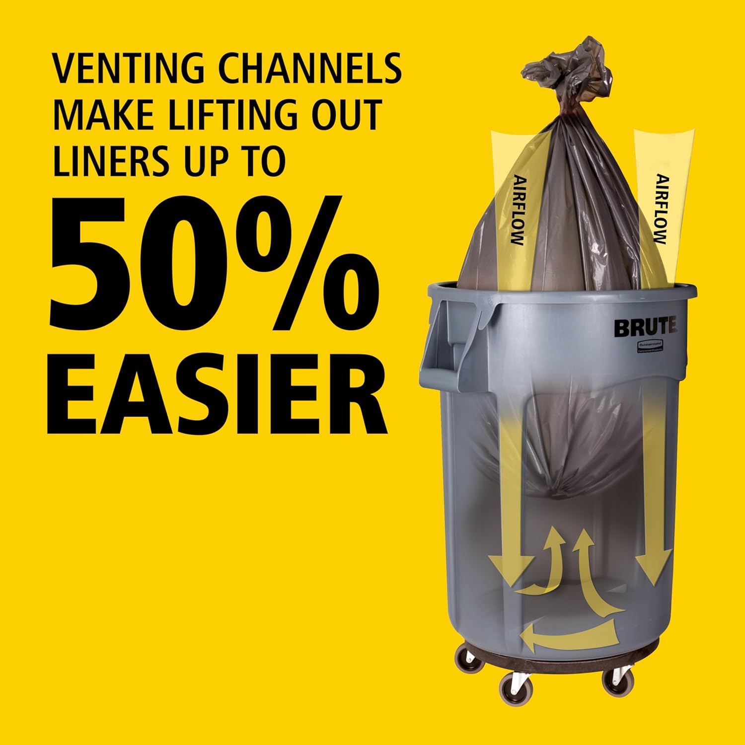 Heavy-Duty Round Trash Can