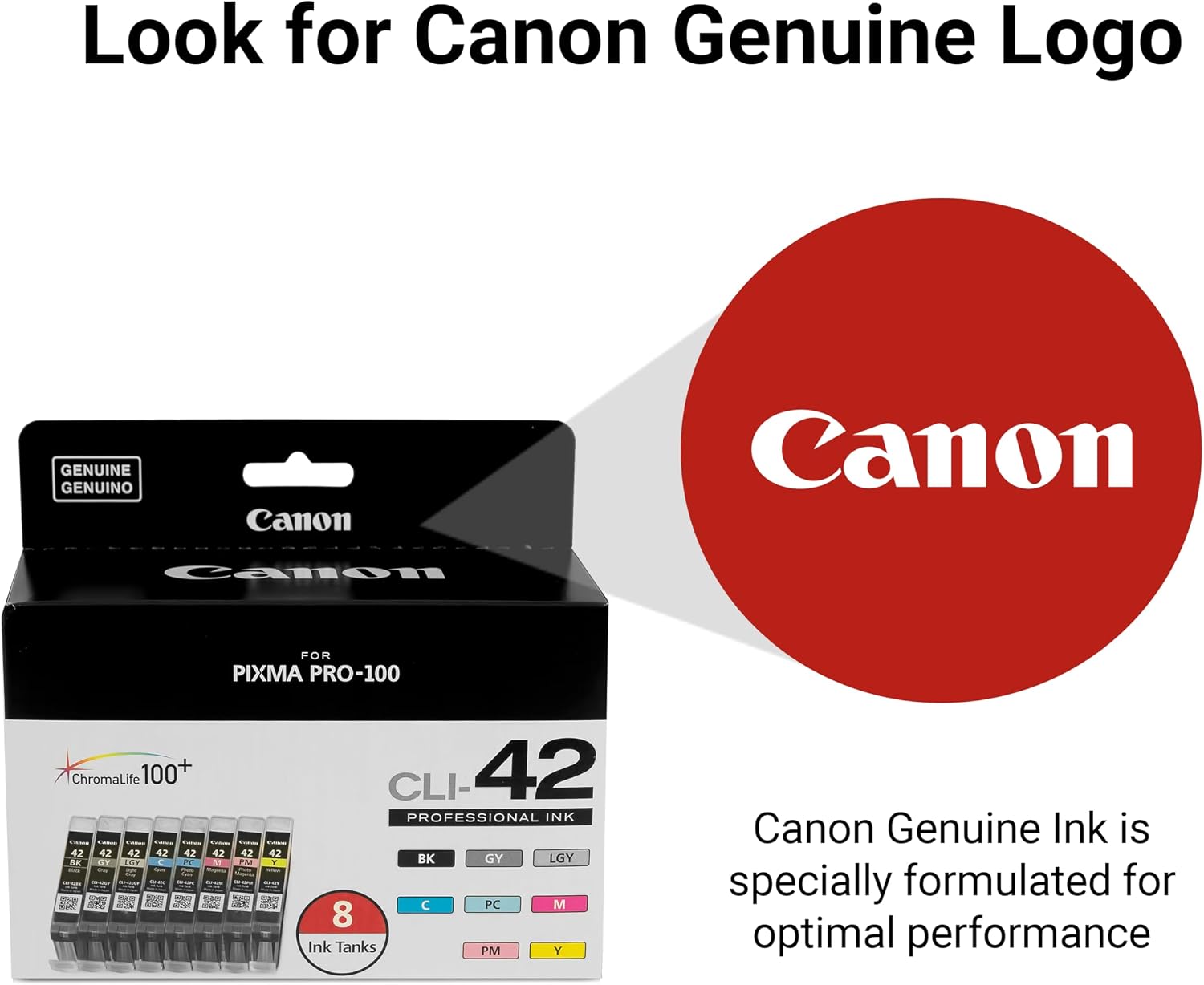 Canon CLI-42 Genuine Eight Color Ink Pack